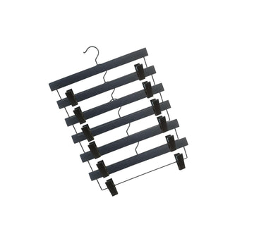 Luxury Loft Wooden Pants Hangers – Adjustable Clips for Trousers & Skirts, Premium Wardrobe Essential