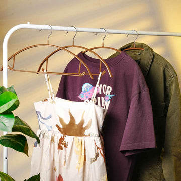 Rubber Coated Anti-Slip Hanger - Yellow