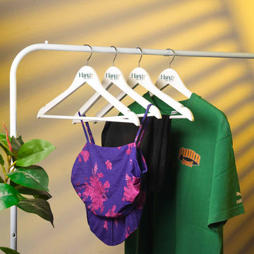 Wooden Hangers for Wardrobe & Cupboard – Non-Slip Bar, Precision Notches, 360° Swivel Chrome Hook for Clothes & Accessories